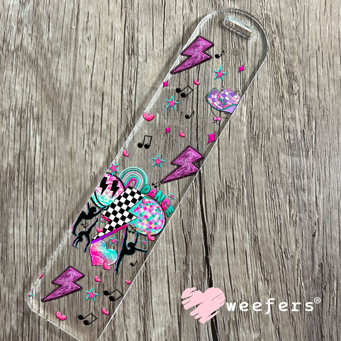 Retro Groovy Dance UV DTF Cup Wrap - Weefers Exclusive Wrap Bookmark Weefers