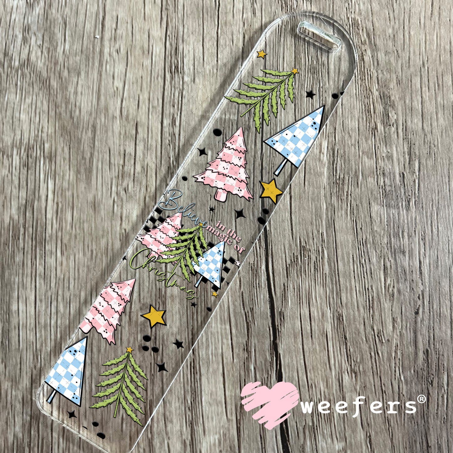 Believe in the Magic Christmas UV DTF Cup Wrap Bookmark Weefers