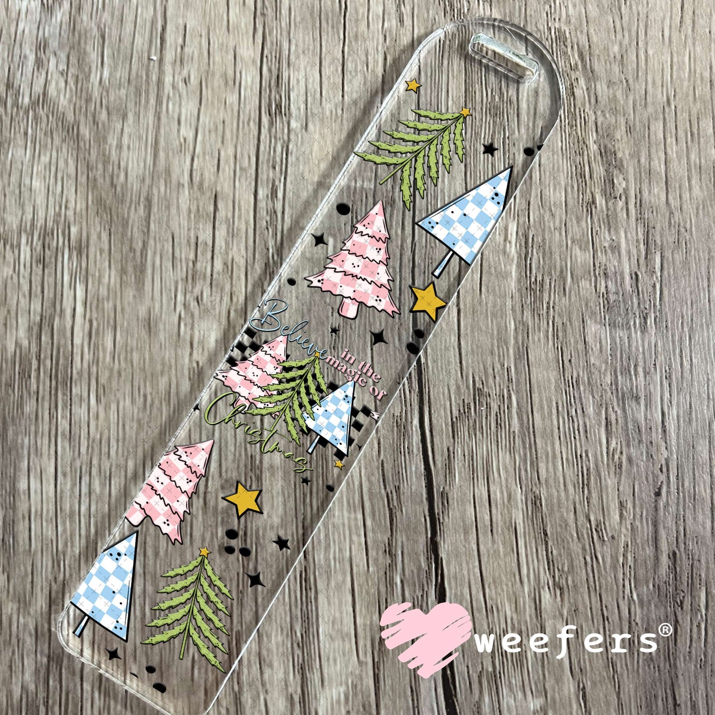 Believe in the Magic Christmas UV DTF Cup Wrap Bookmark Weefers
