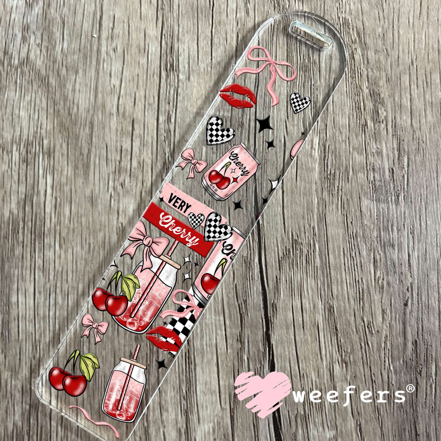 Very Cherry UV DTF Cup Wrap Bookmark Weefers