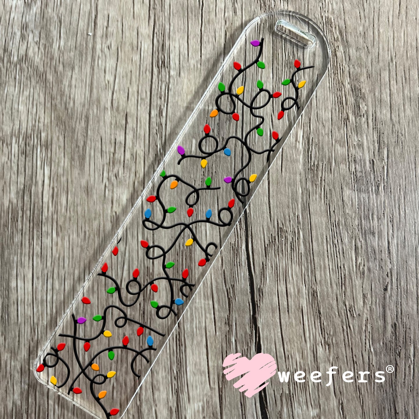 Christmas Lights UV DTF Cup Wrap Bookmark Weefers