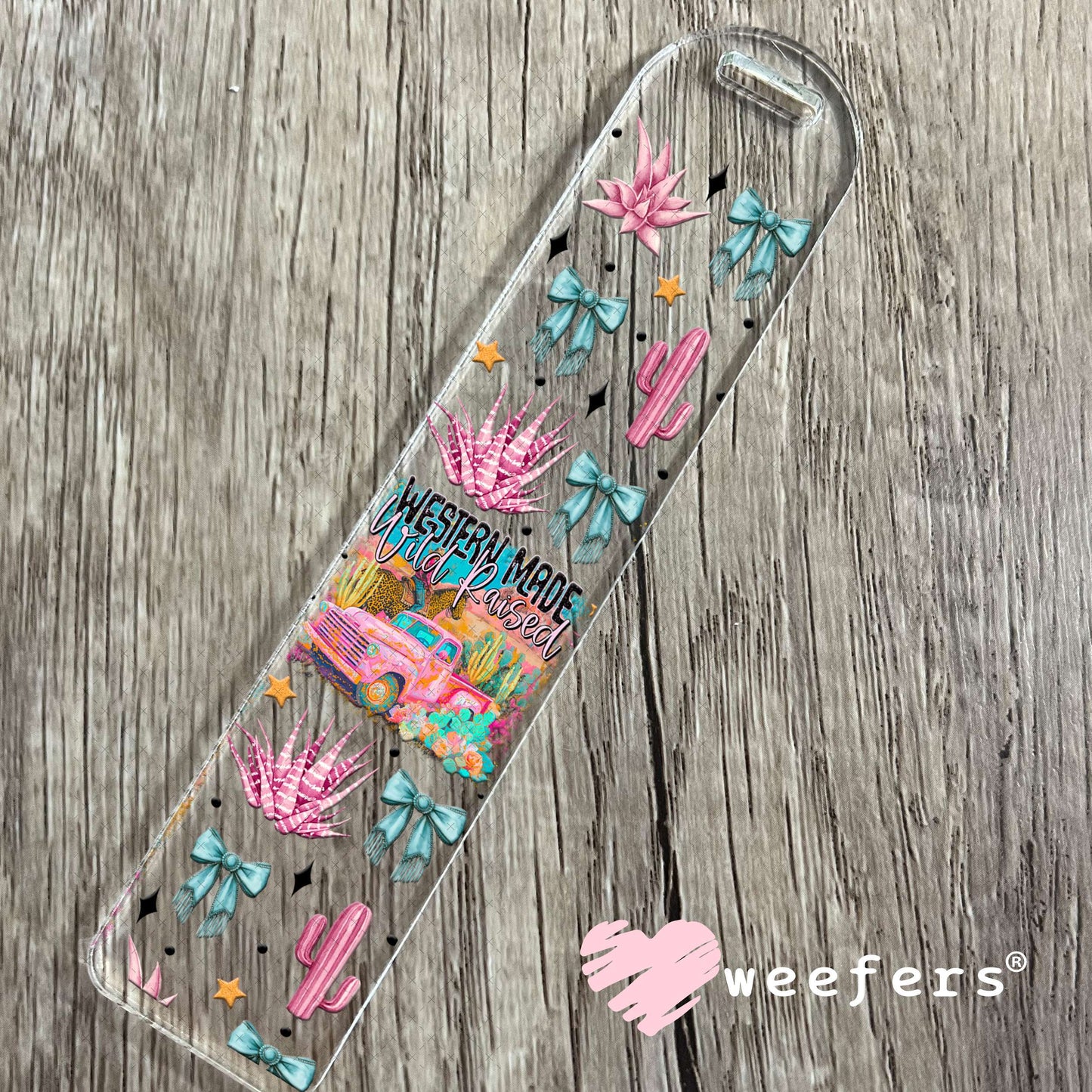Western made Wild Raised UV DTF Cup Wrap - Weefers Exclusive Wrap Bookmark Weefers