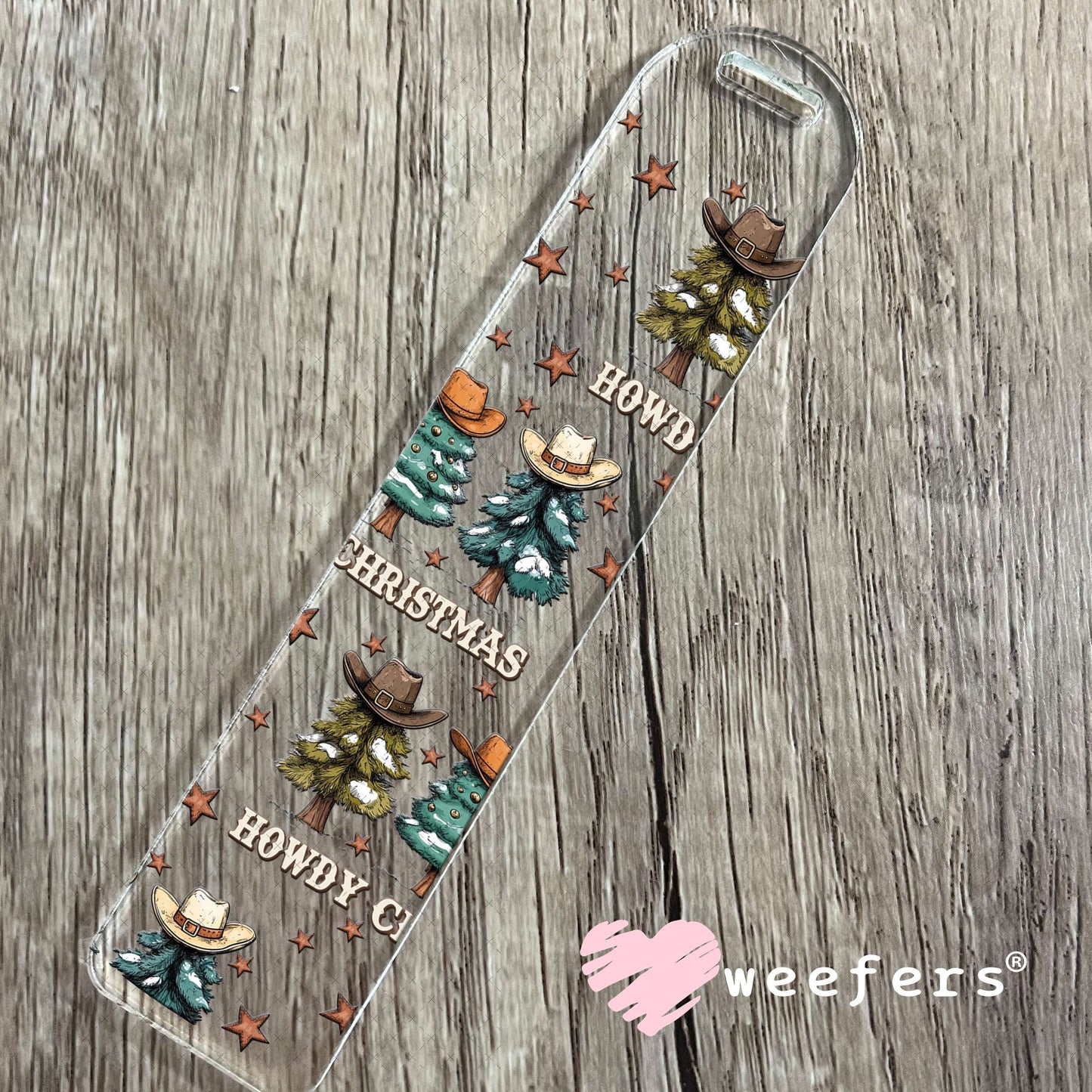 Howdy Christmas UV DTF Cup Wrap - Weefers Exclusive Wrap Bookmark Weefers
