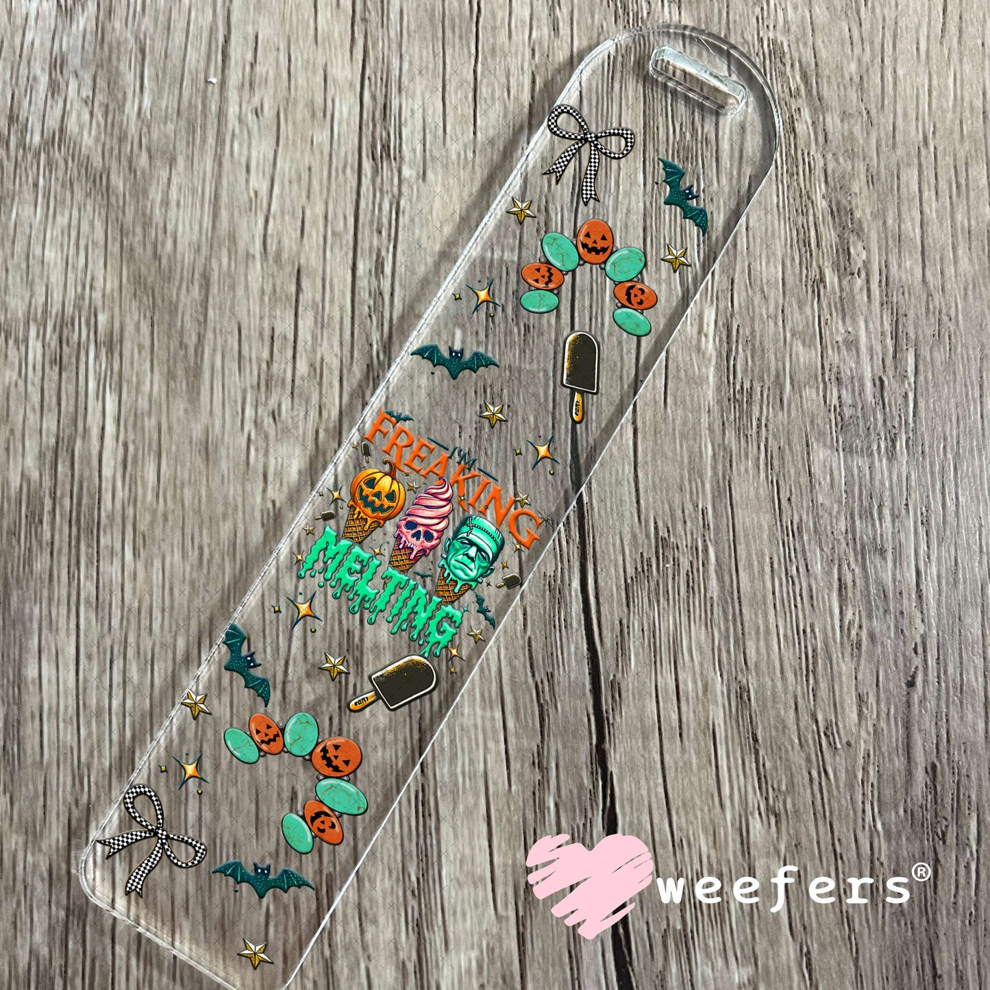 I'm Freaking Melting Halloween UV DTF Cup Wrap - Weefers Exclusive Bookmark Weefers