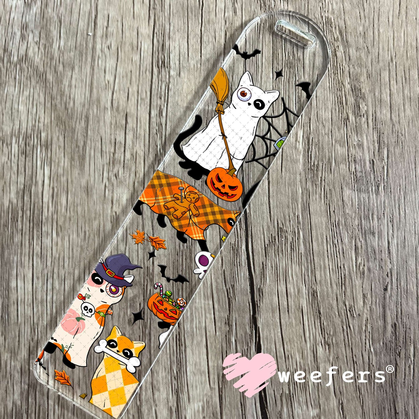 Halloween Cat Friends UV DTF Cup Wrap - Weefers Exclusive Bookmark Weefers