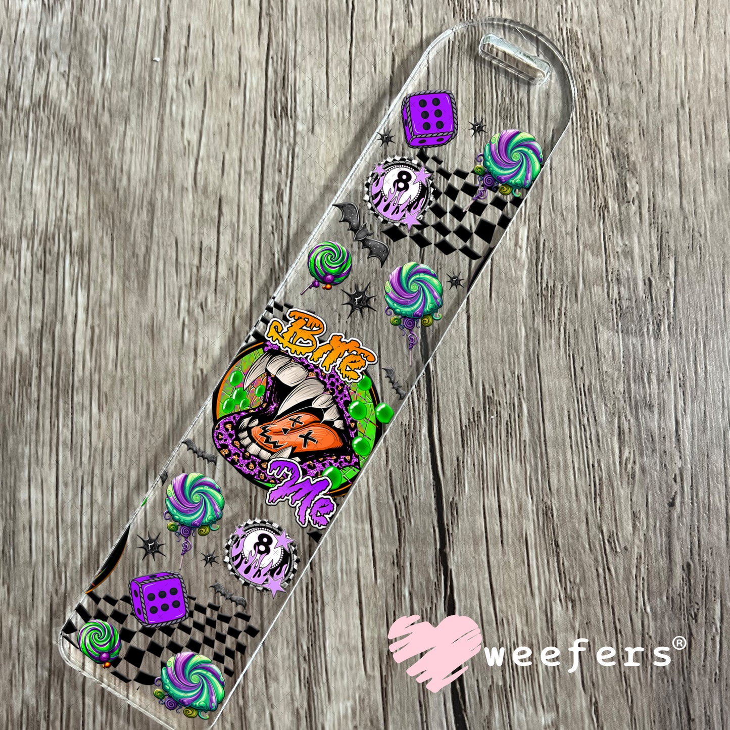 Bite Me UV DTF Cup Wrap - Weefers Exclusive Bookmark Weefers