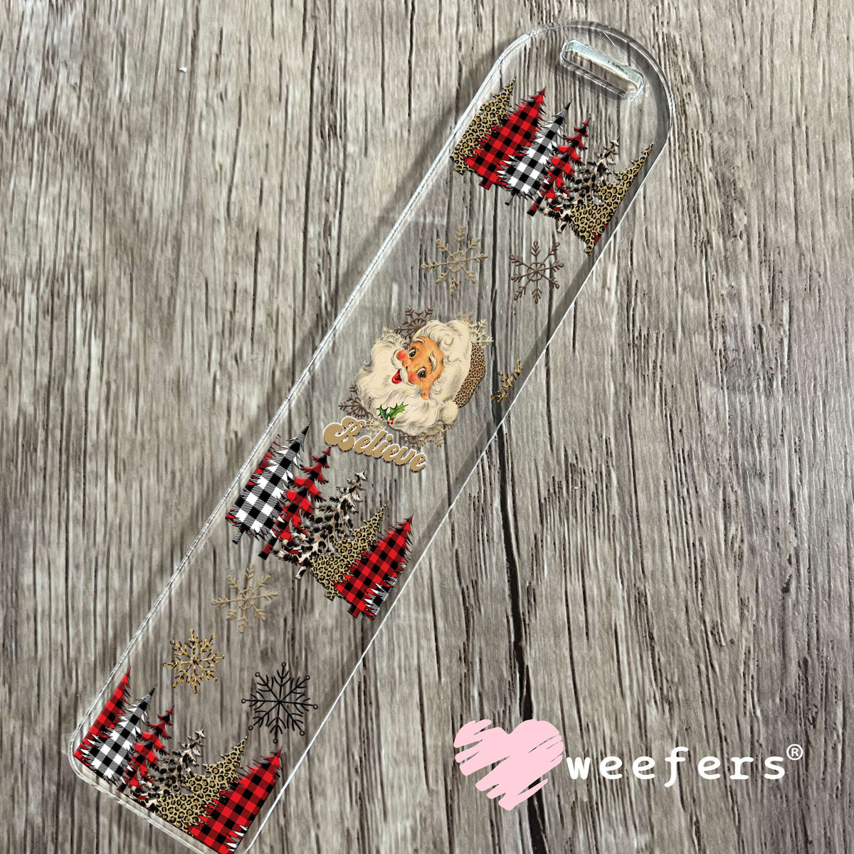 Vintage Santa Christmas UV DTF Cup Wrap Bookmark Weefers