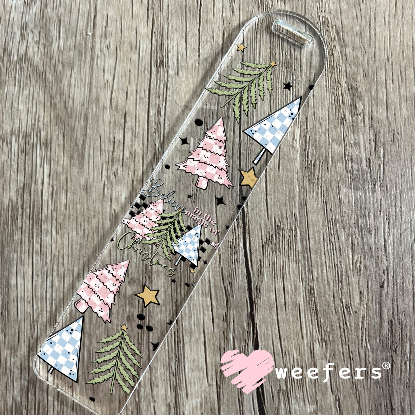 Believe in the Magic of Christmas UV DTF Cup Wrap Bookmark Weefers