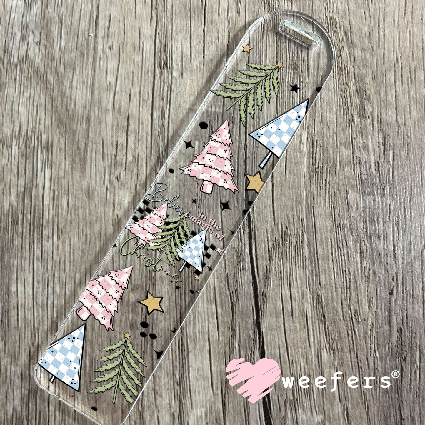 Believe in the Magic of Christmas UV DTF Cup Wrap Bookmark Weefers