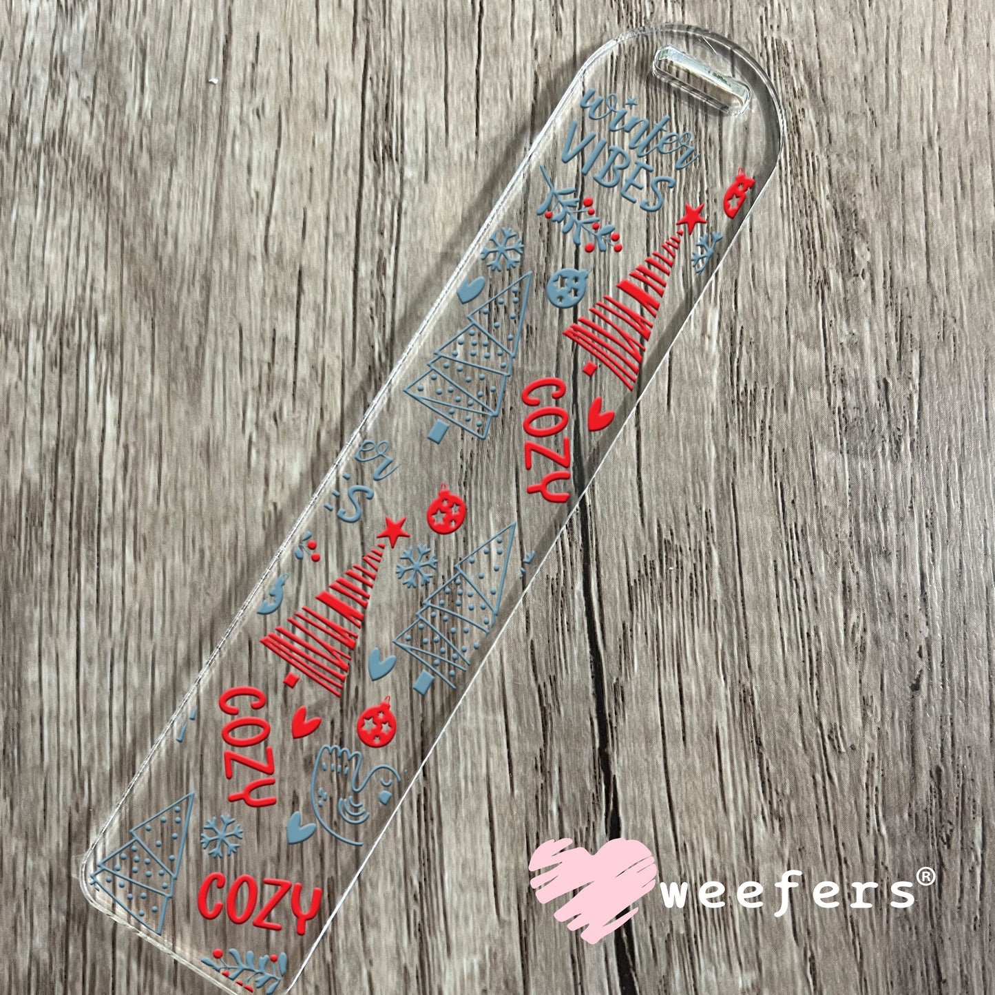 Cozy Winter Christmas UV DTF Cup Wrap Bookmark Weefers
