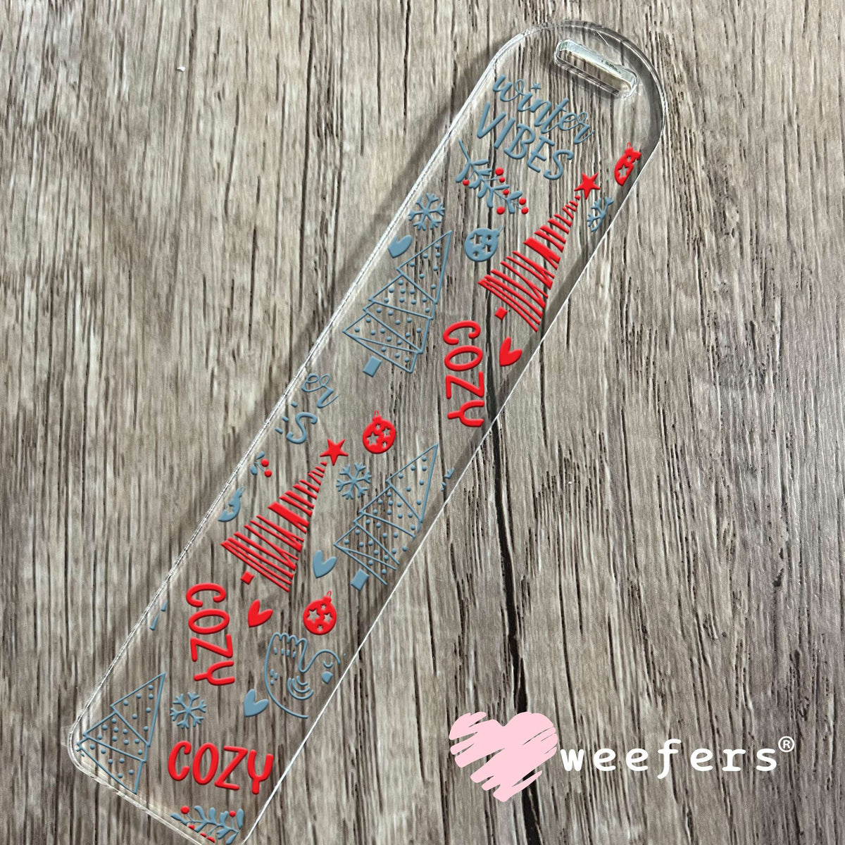 Cozy Winter Christmas UV DTF Cup Wrap Bookmark Weefers