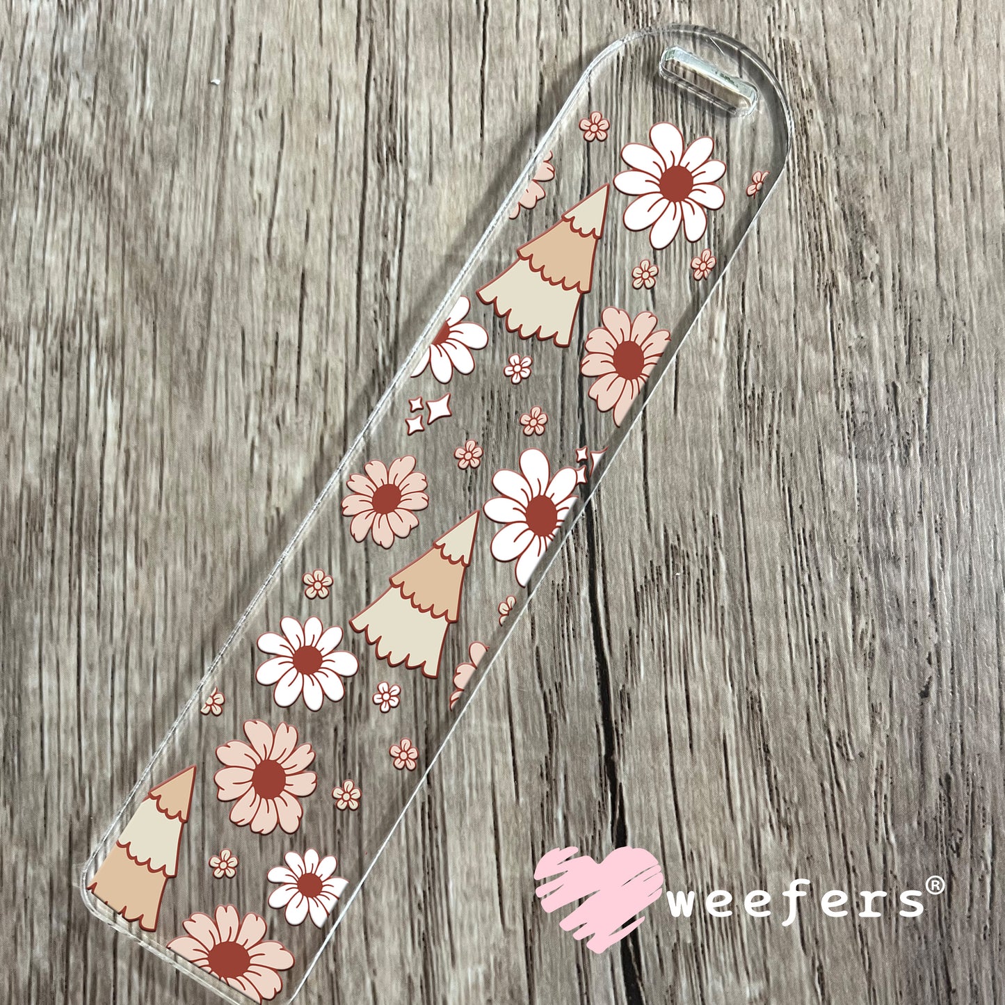 Boho Christmas Trees UV DTF Cup Wrap Bookmark Weefers