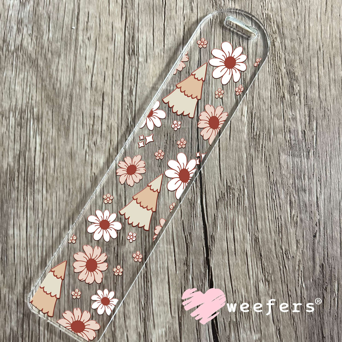Boho Christmas Trees UV DTF Cup Wrap Bookmark Weefers