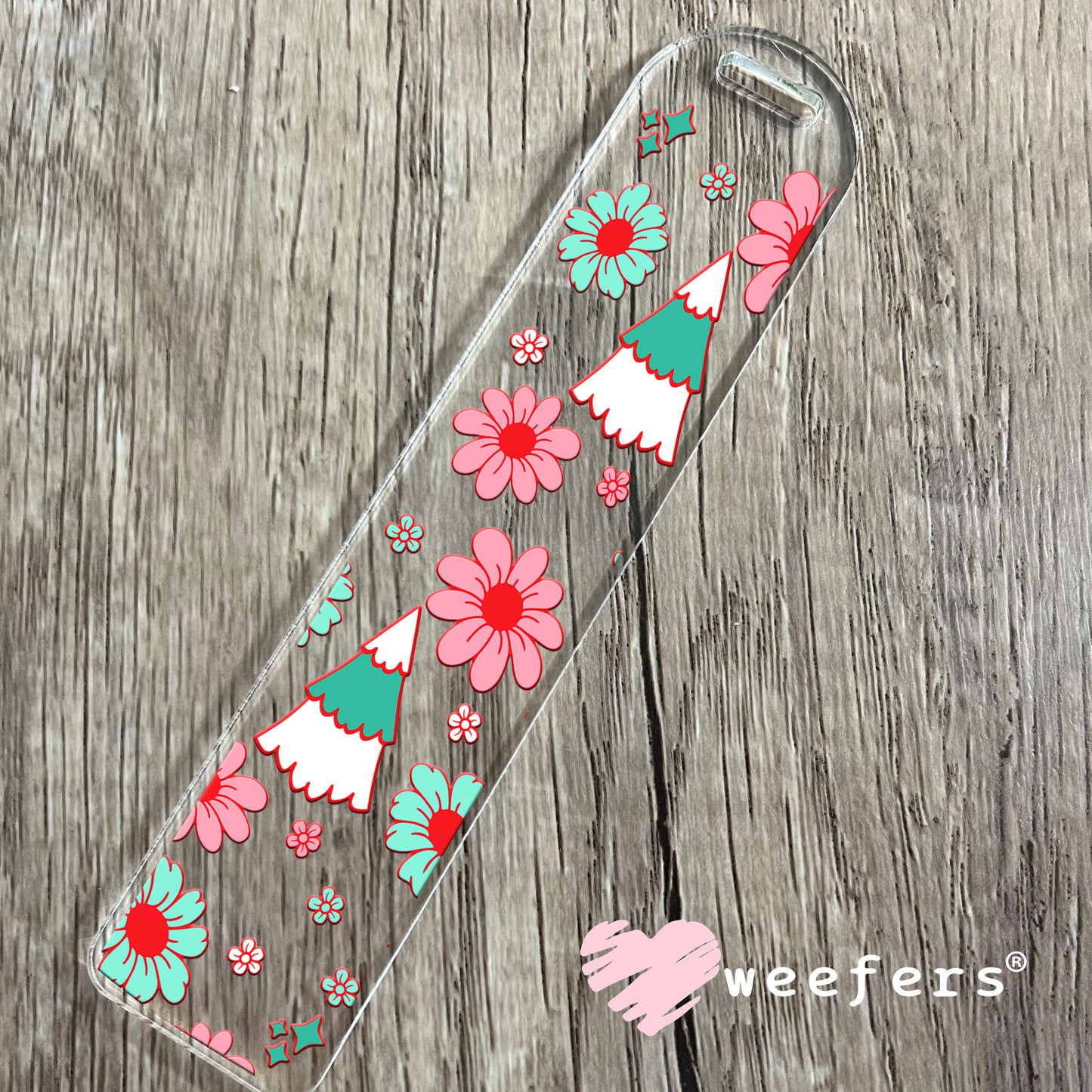 Retro Christmas Trees UV DTF Cup Wrap Bookmark Weefers