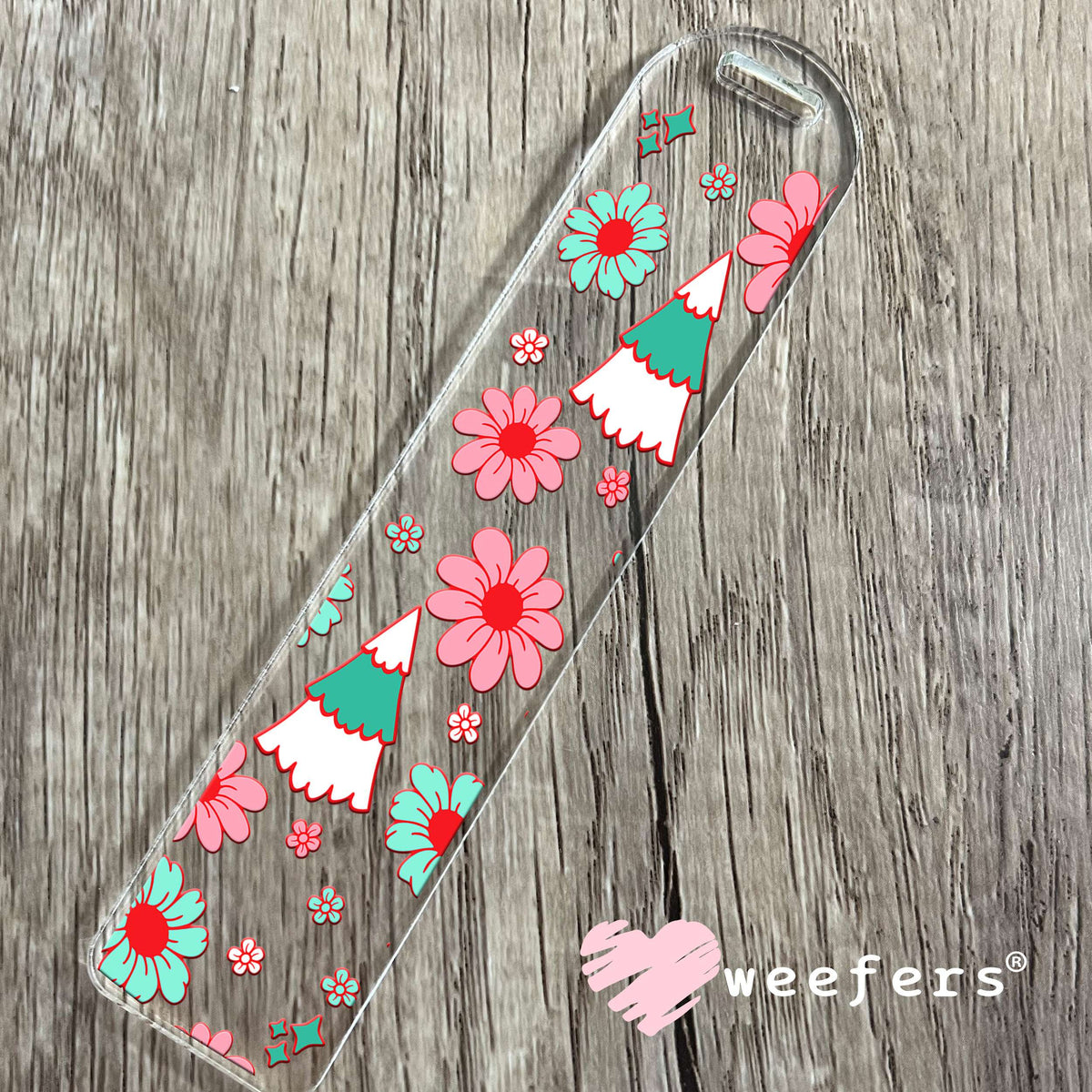 Retro Christmas Trees UV DTF Cup Wrap Bookmark Weefers