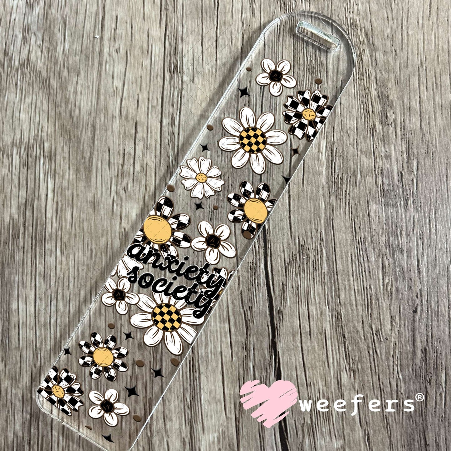 Anxiety Society UV DTF Cup Wrap Bookmark Weefers