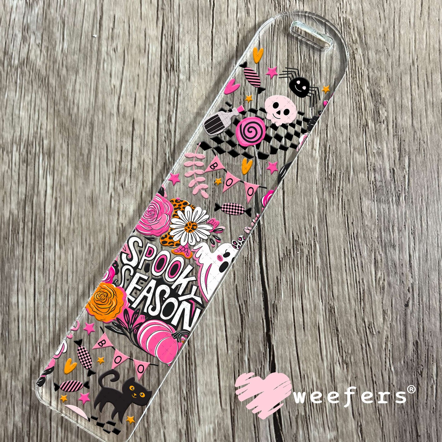 Spooky Season UV DTF Cup Wrap - Weefers Exclusive Bookmark Weefers