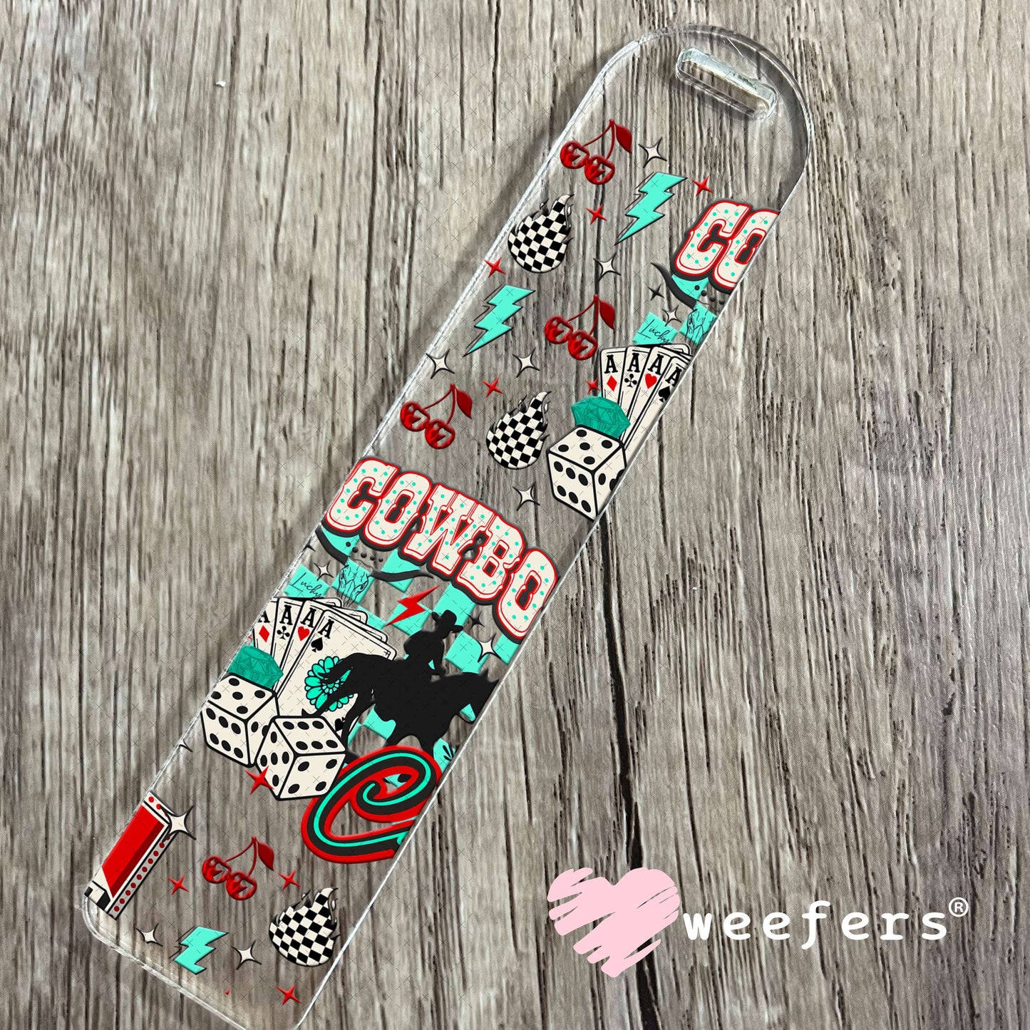Cowboy Casino UV DTF Cup Wrap - Weefers Exclusive Bookmark Weefers