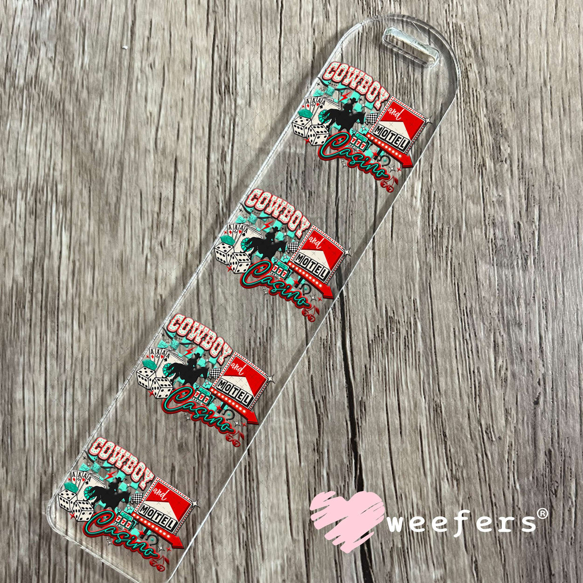 Cowboy Casino UV DTF Decal Bookmark Weefers