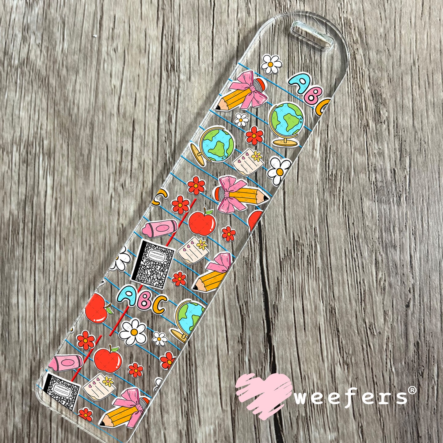 Teacher Composite UV DTF Cup Wrap Bookmark Weefers