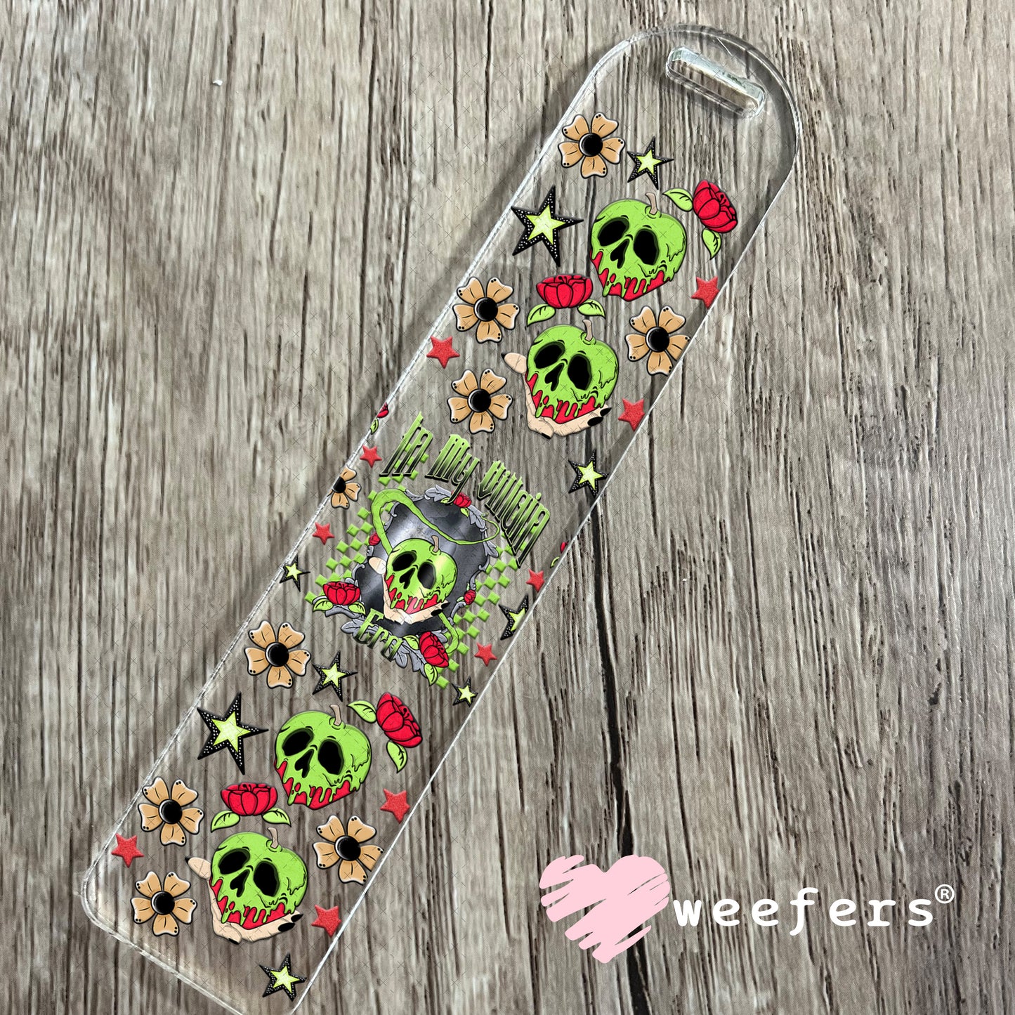 In My Villain Era Poison Apple UV DTF Cup Wrap - Weefers Exclusive Bookmark Weefers