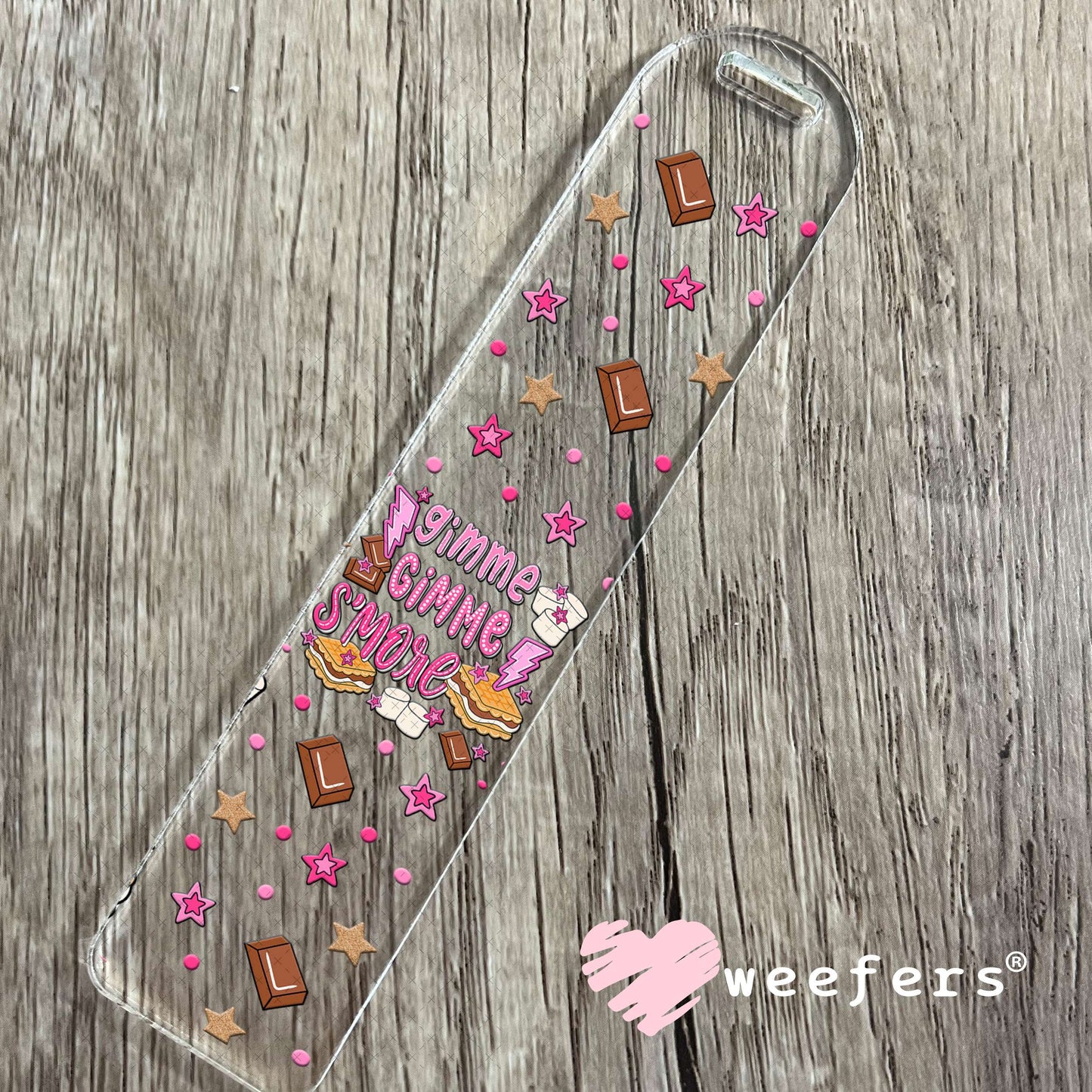 Gimme Gimme Smore UV DTF Cup Wrap - Weefers Exclusive Bookmark Weefers
