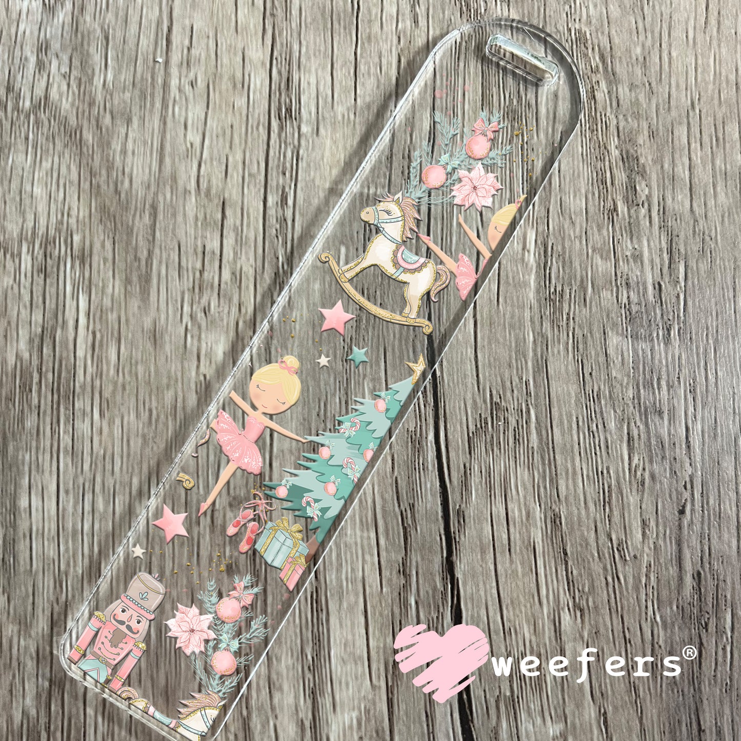 Christmas Nutcracker Pastels UV DTF Cup Wrap Bookmark Weefers