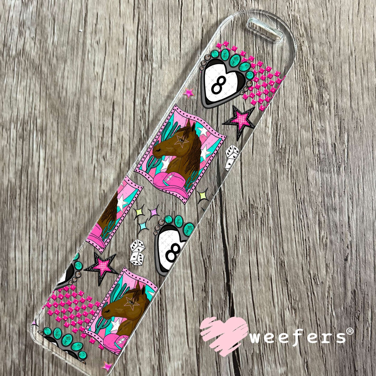 Pink Pony UV DTF Cup Wrap - Weefers Exclusive Bookmark Weefers