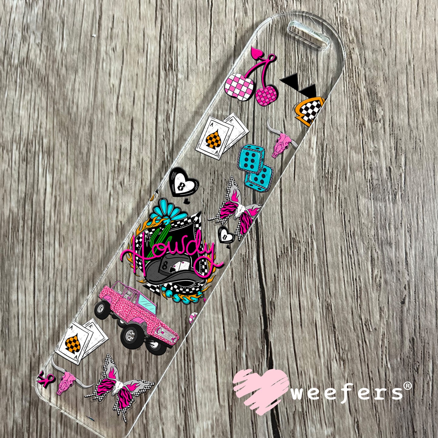 Howdy Bronco UV DTF Cup Wrap - Weefers Exclusive Bookmark Weefers