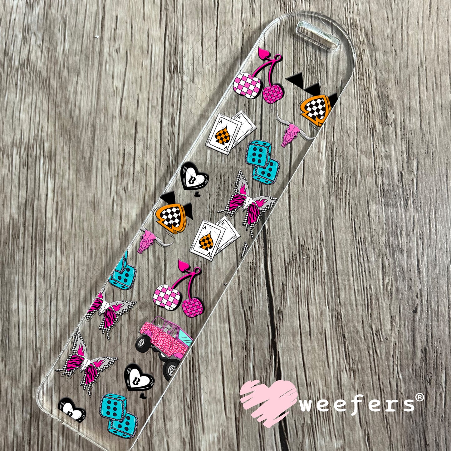 Howdy Bronco Sidekick UV DTF Cup Wrap - Weefers Exclusive Bookmark Weefers