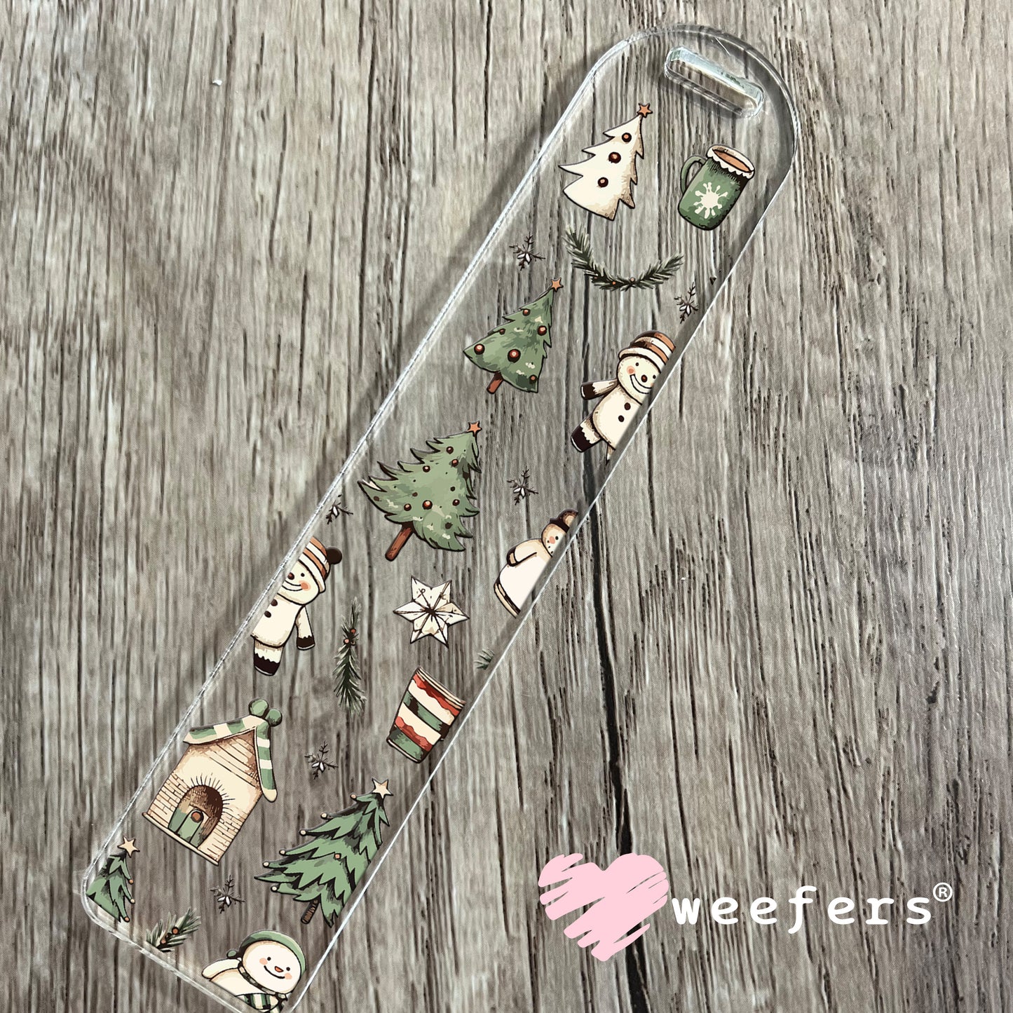 Vintage Christmas UV DTF Cup Wrap Bookmark Weefers