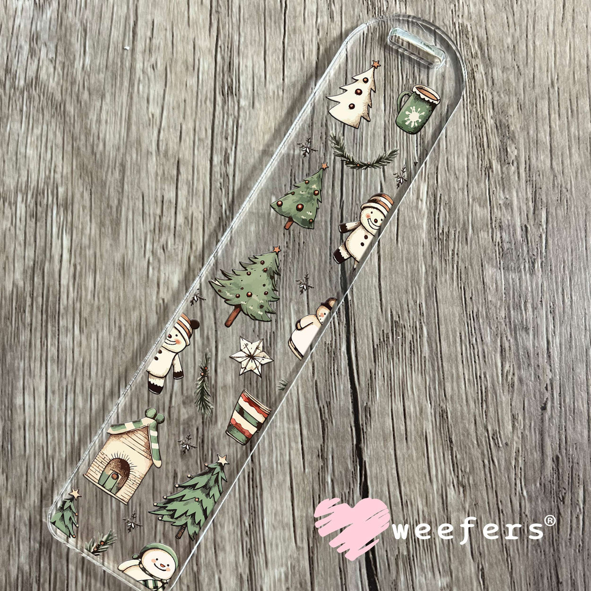 Vintage Christmas UV DTF Cup Wrap Bookmark Weefers