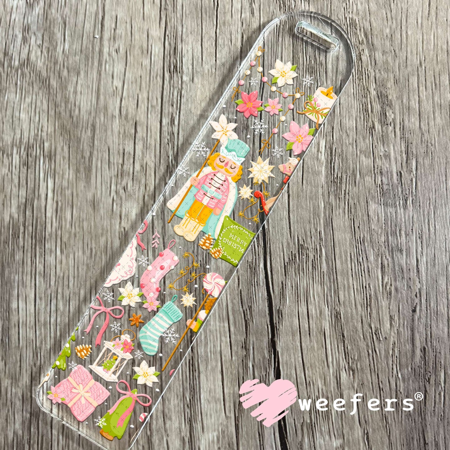 Christmas Pastel Nutcrackers UV DTF Cup Wrap Bookmark Weefers