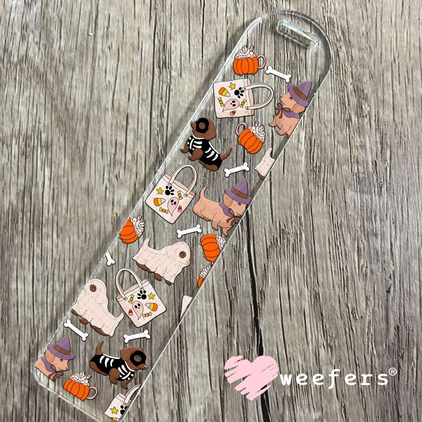 Halloween dog costume friends UV DTF Cup Wrap Bookmark Weefers