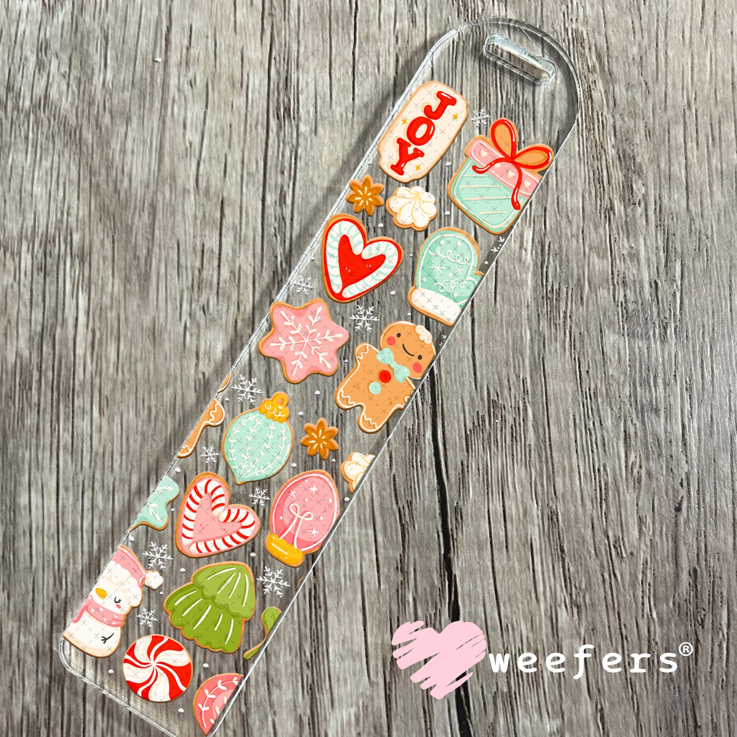 Winter Christmas Cookies UV DTF Cup Wrap Bookmark Weefers