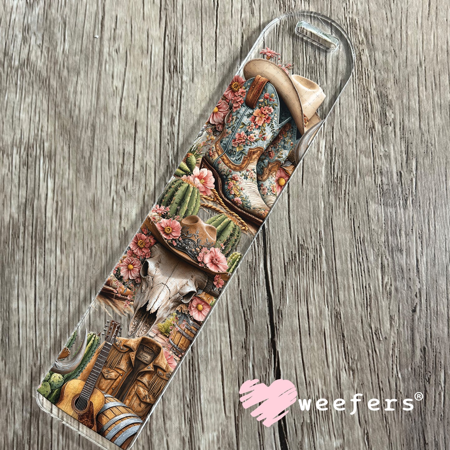 Western Boots and Cow Skull UV DTF Cup Wrap Bookmark Weefers