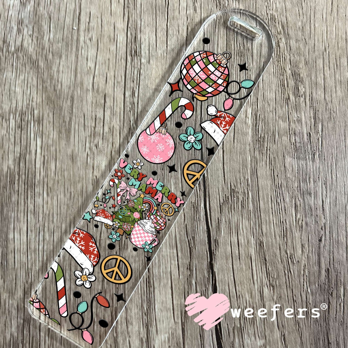 Very Merry Mama UV DTF Cup Wrap Bookmark Weefers