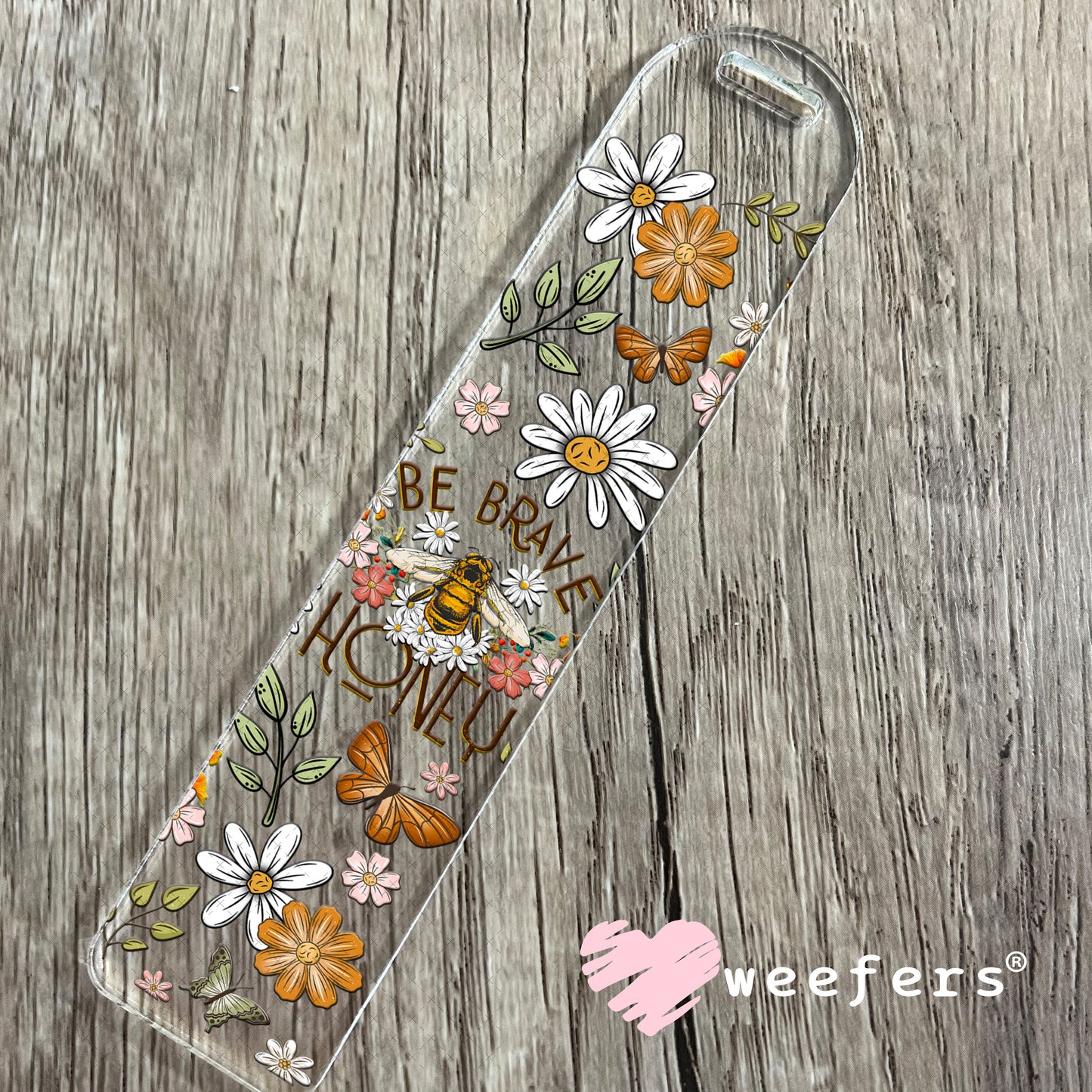 Be Brave Honey UV DTF Cup Wrap - Weefers Exclusive Bookmark Weefers