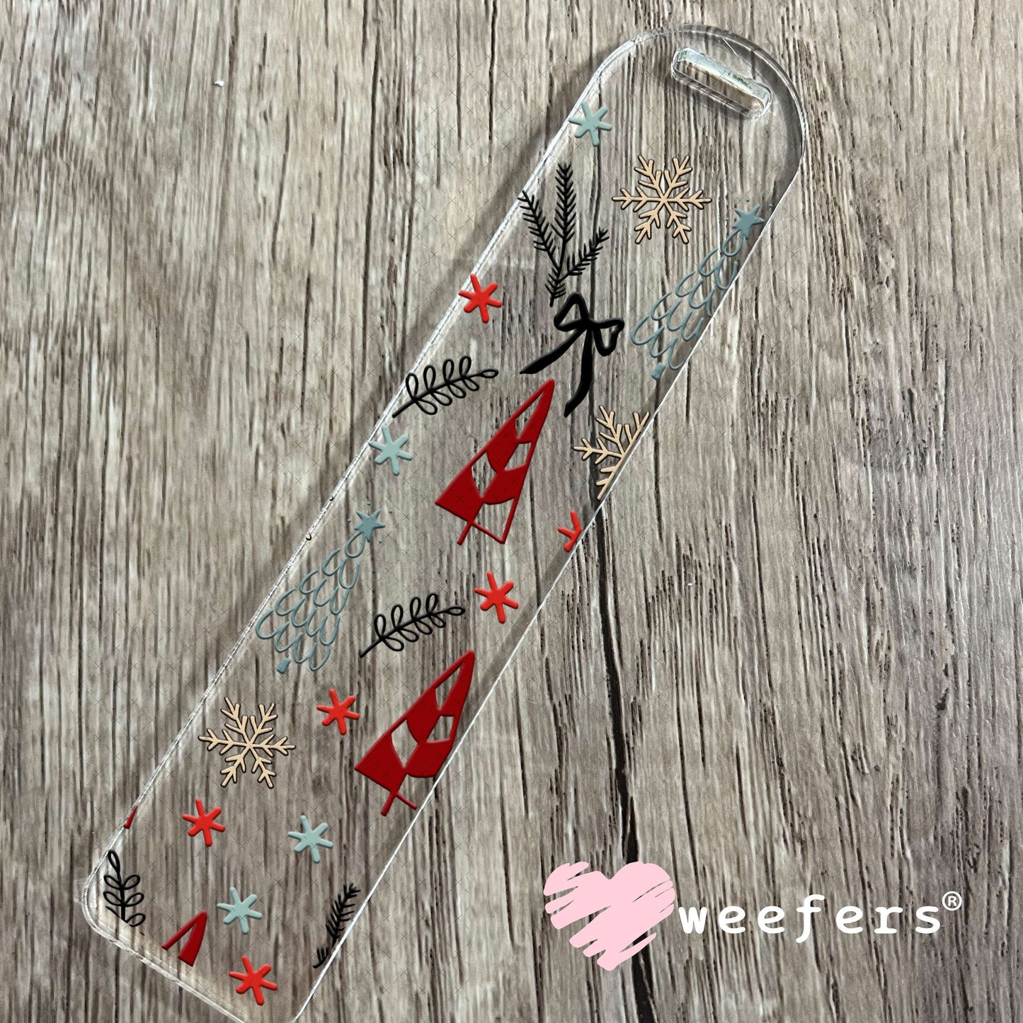 Deck the halls and Not Your Family Sidekick UV DTF Cup Wrap - Weefers Exclusive Bookmark Weefers