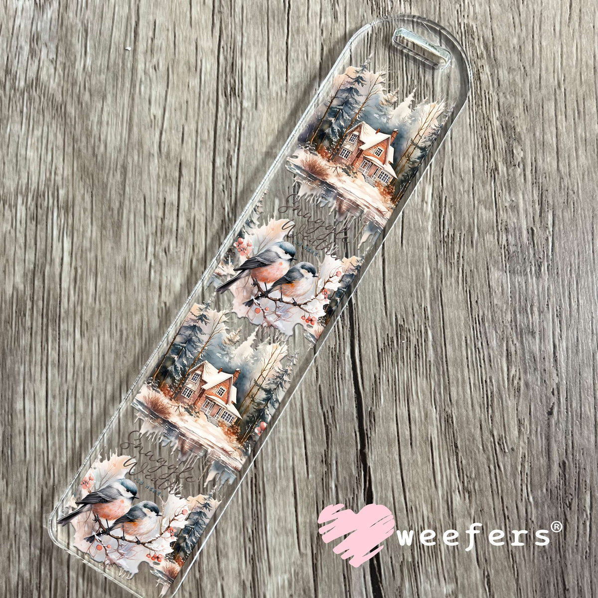 Snuggle Weather Christmas UV DTF Cup Wrap Bookmark Weefers