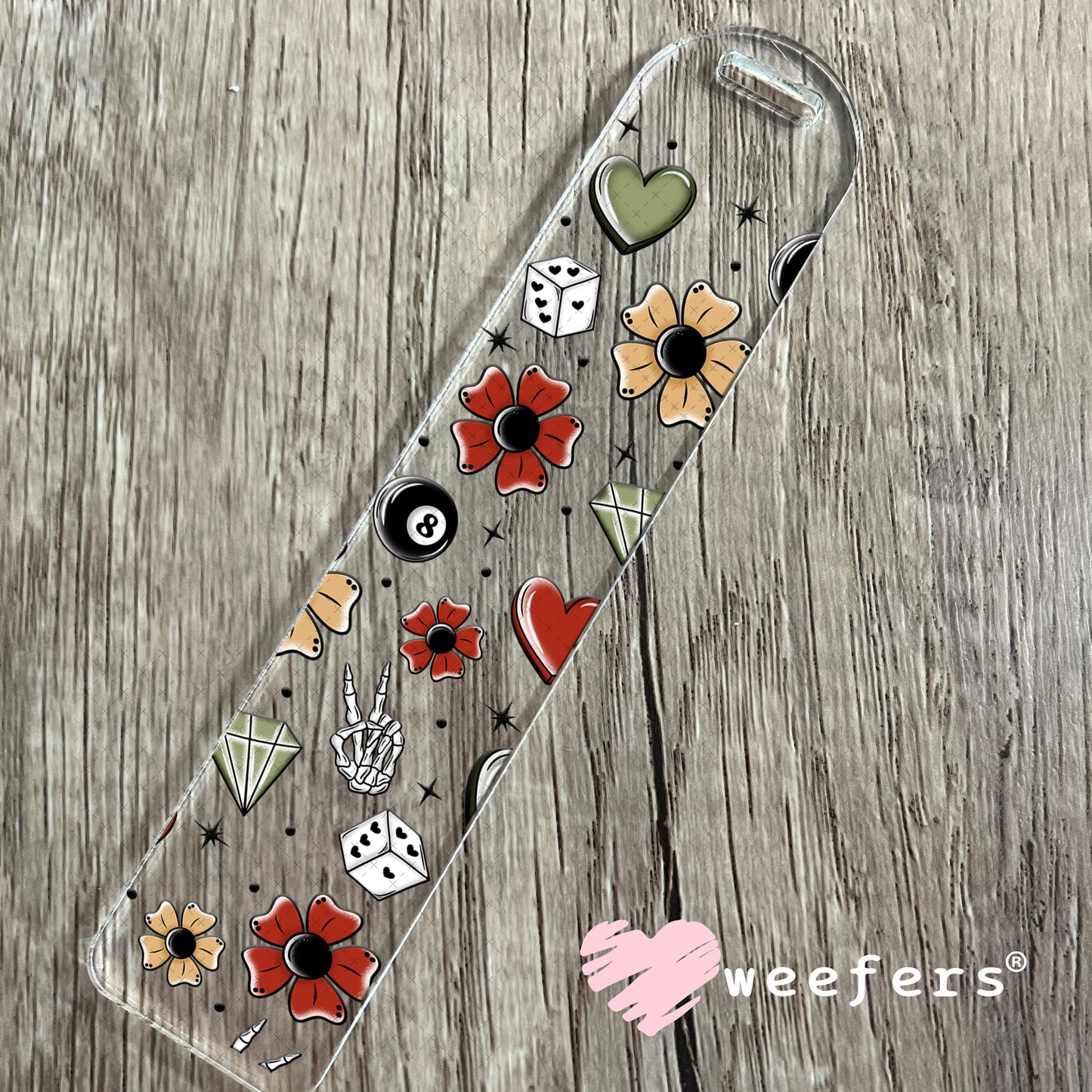 Sweet and Reckless Sidekick UV DTF Cup Wrap - Weefers Exclusive Bookmark Weefers