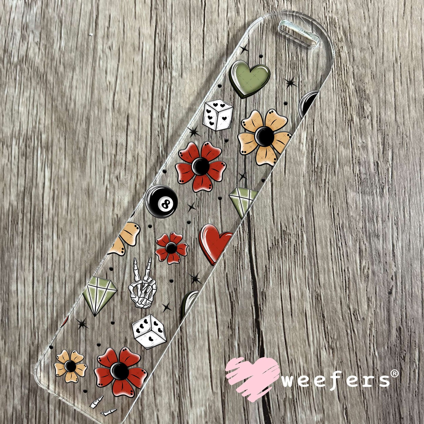 Sweet and Reckless Sidekick UV DTF Cup Wrap - Weefers Exclusive Bookmark Weefers