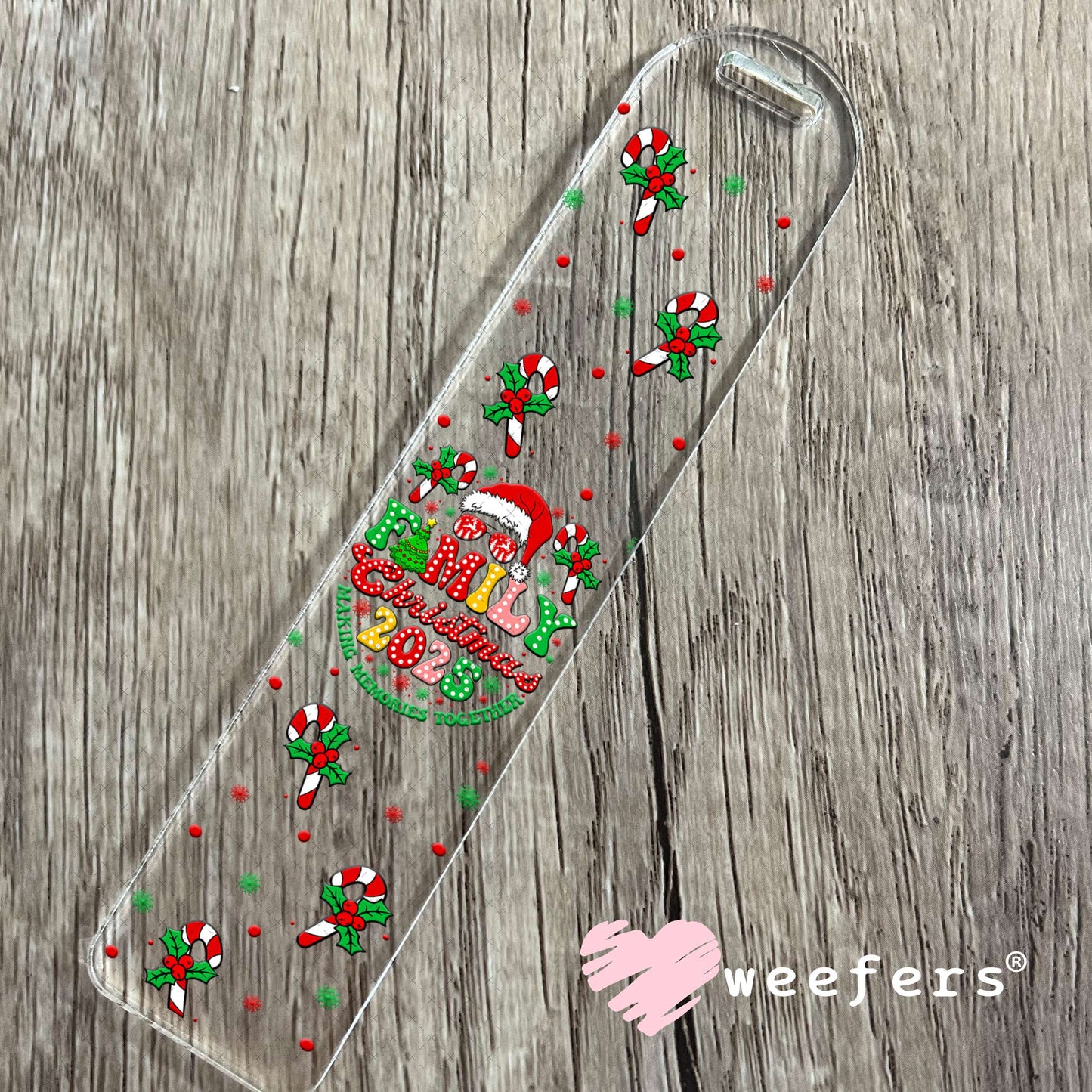 UV DTF Cup Wrap – Family Christmas 2025 - Weefers Exclusive Bookmark Weefers