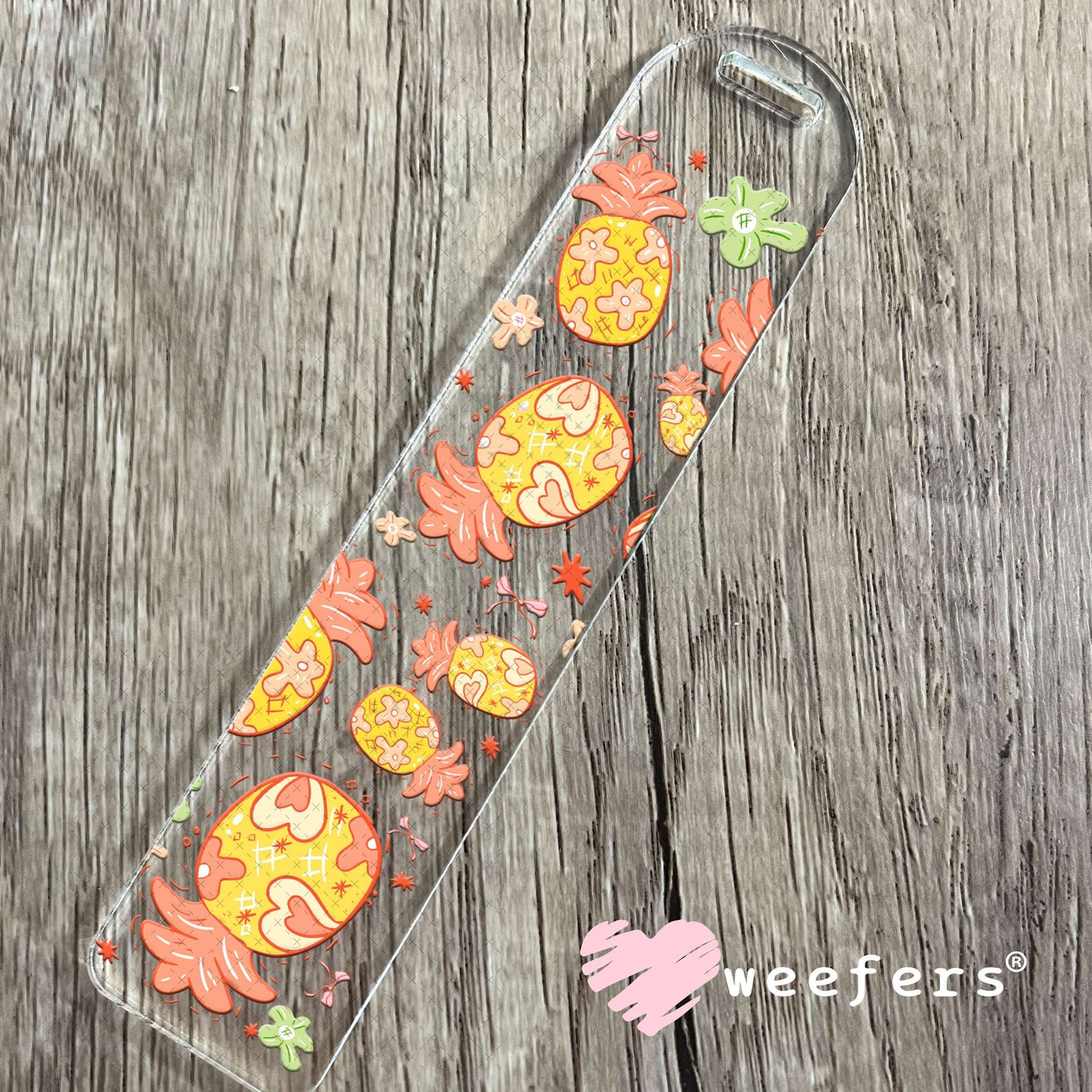 UV DTF Cup Wrap – Whimsical Pineapples Bookmark Weefers