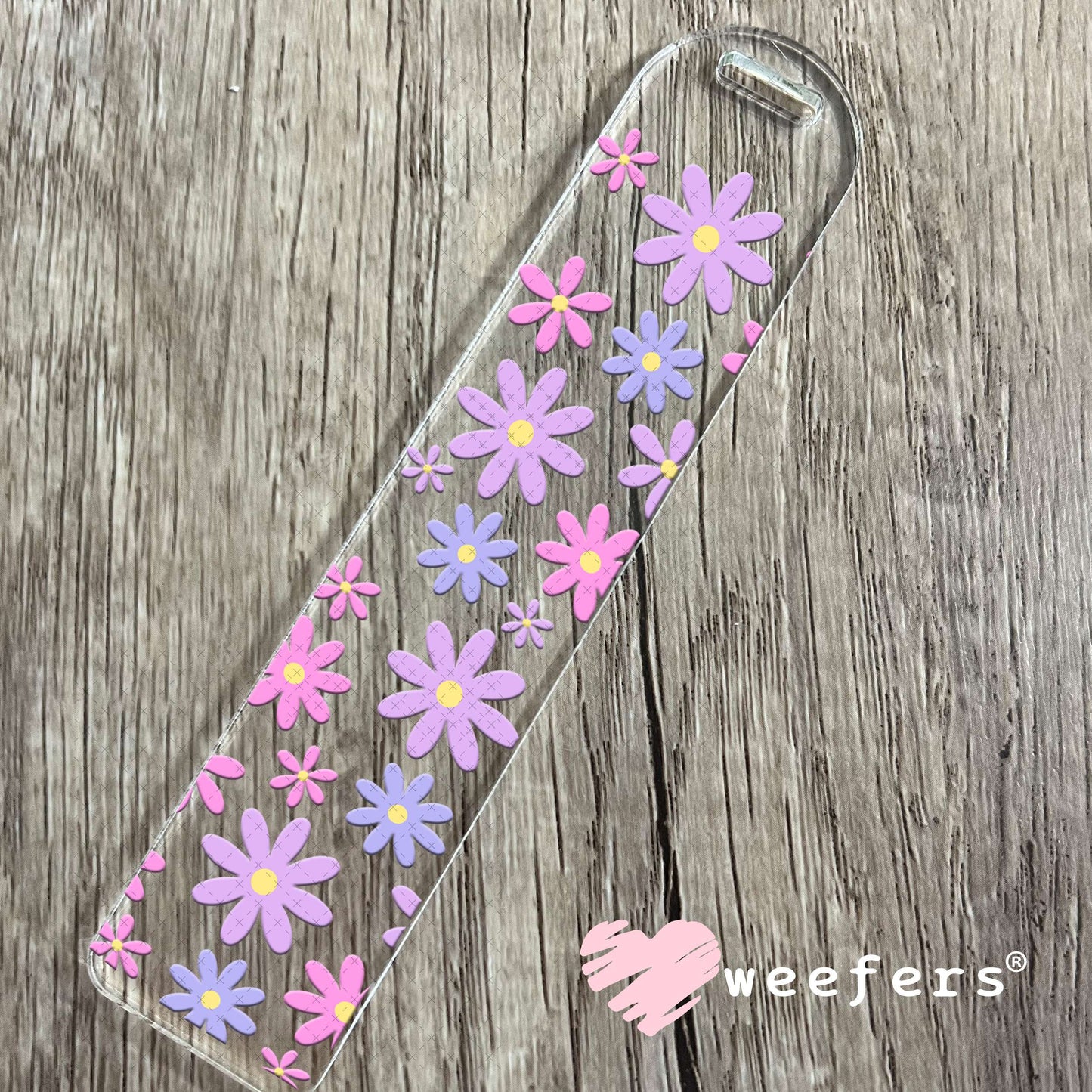 UV DTF Cup Wrap – Purple Daisies Bookmark Weefers