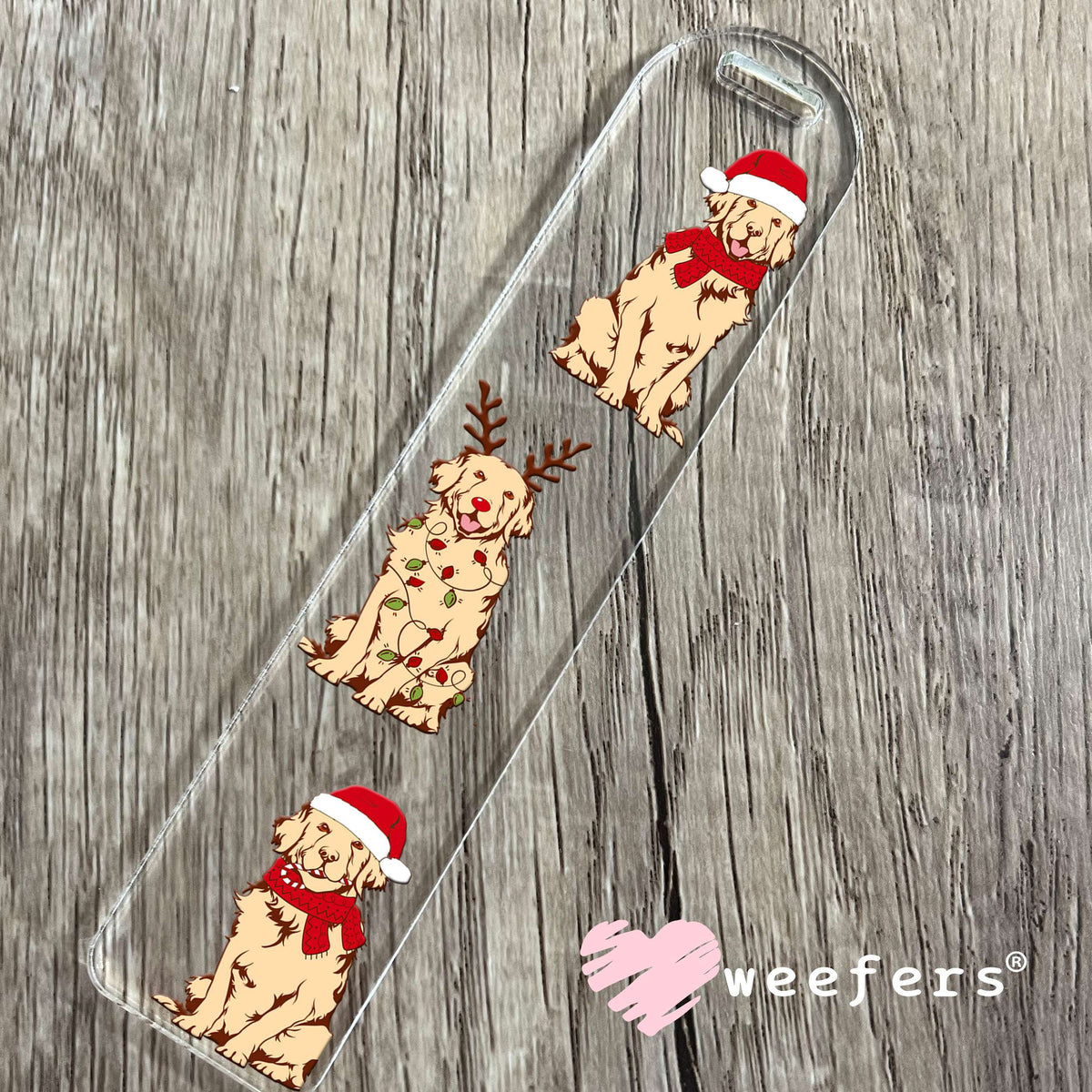 Christmas Dog Friends UV DTF Cup Wrap Bookmark Weefers