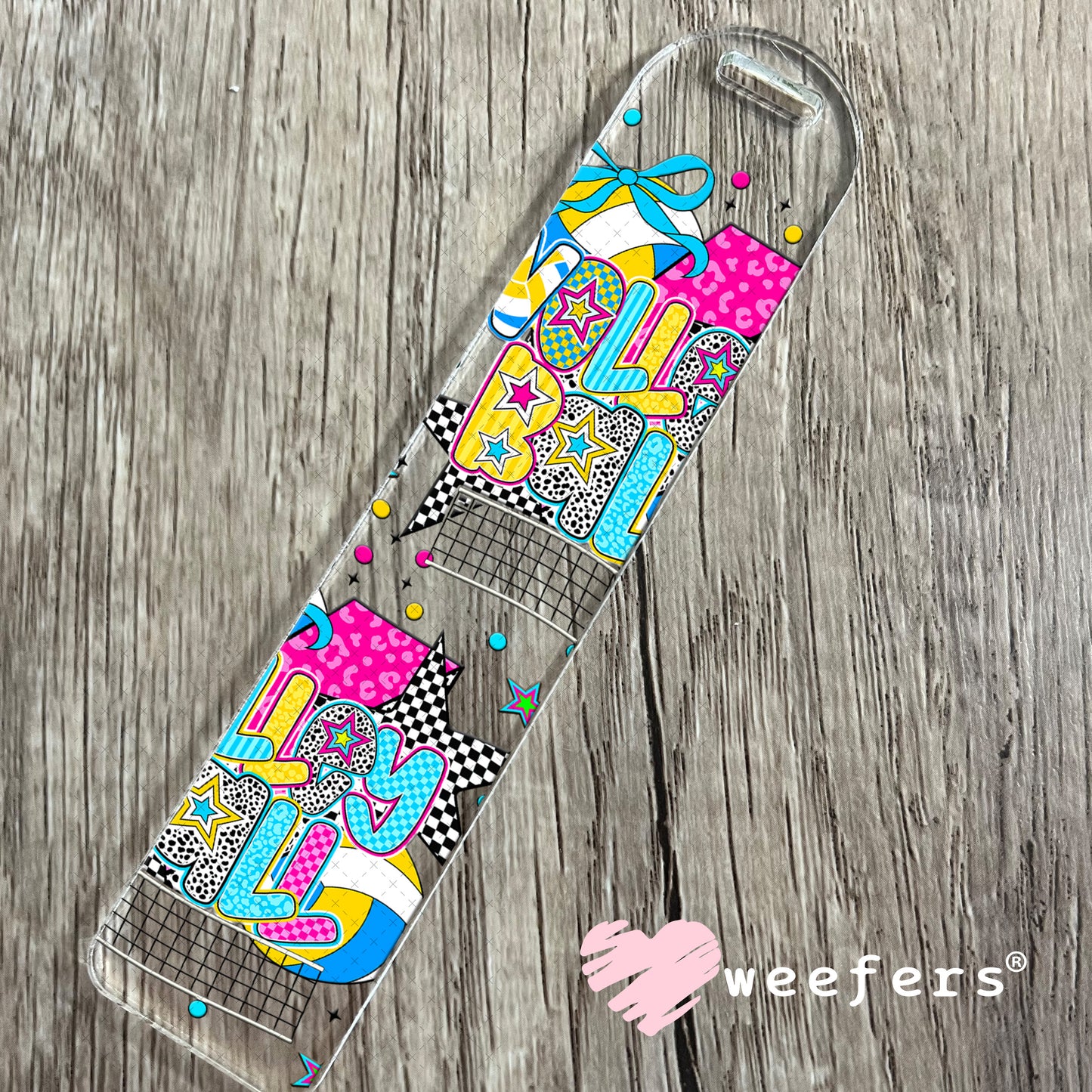 UV DTF Cup Wrap – Preppy Volleyball - Weefers Exclusive Bookmark Weefers