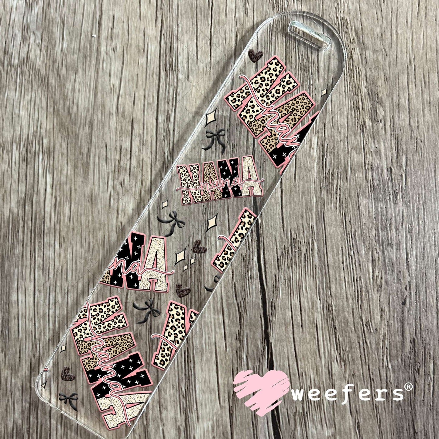 UV DTF Cup Wrap – Nana Cheetah Print - Weefers® Exclusive Bookmark Weefers