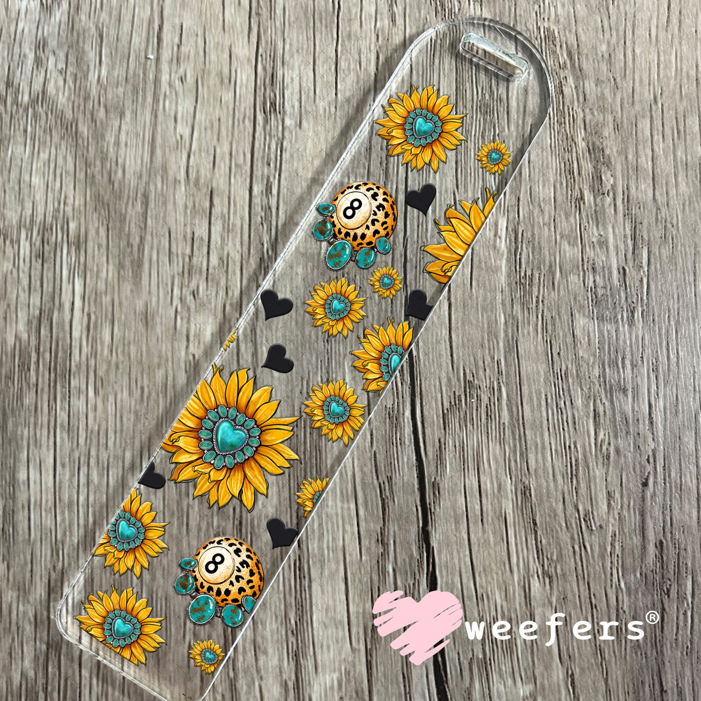 UV DTF Cup Wrap – Cow Coffee and Sunflowers Sidekick - Weefers Exclusive Bookmark Weefers