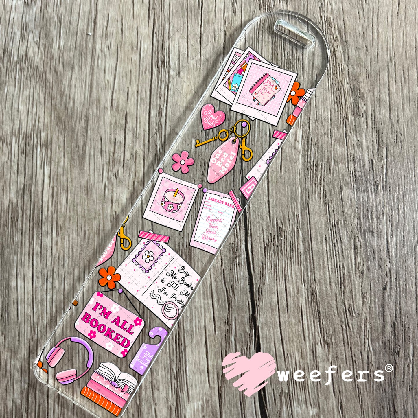 UV DTF Cup Wrap – Romantic Book Reader Bookmark Weefers